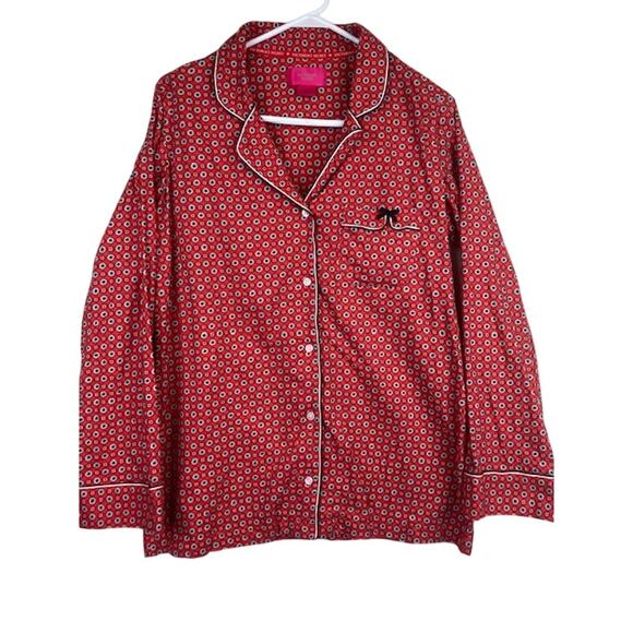 Victoria's Secret Button Down Lounge Boyfriend Style Pajama Shirt - Picture 1 of 6